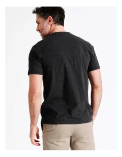 Jackson V-Neck Tee In Grey Marle -Men Clothing Store 918067870 7 720x928