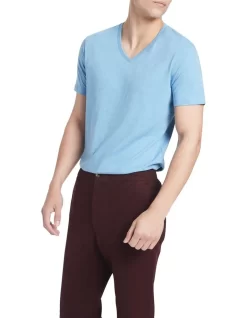 Marle Arnie V Neck In Ocean Blue