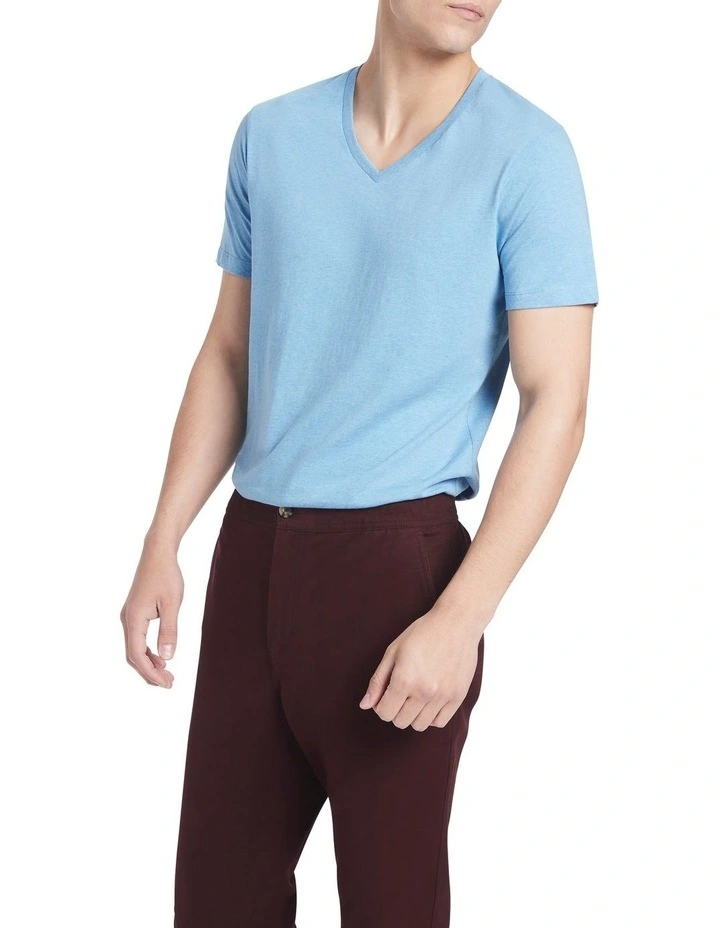 Marle Arnie V Neck In Ocean Blue 3 Marle Arnie V Neck In Ocean Blue
