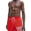 Calvin Klein Intense Power Logo Medium Swimshort In Red -Men Clothing Store 920345950 1 720x928