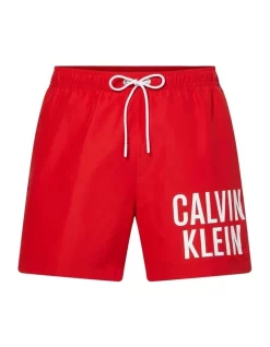 Calvin Klein Intense Power Logo Medium Swimshort In Red -Men Clothing Store 920345950 4 720x928