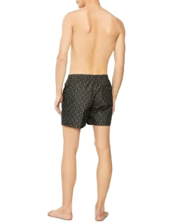 Calvin Klein Core Solids Iconic Logo Medium Swimshort In Black -Men Clothing Store 920346220 4 720x928
