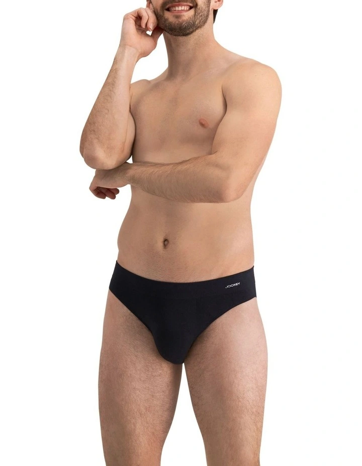 Jockey Seamless Brief In Black 3 Jockey Seamless Brief In Black