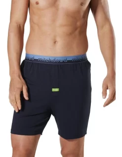 Soft Bamboo Knit Sleep Short In Navy -Men Clothing Store 921240640 3 720x928