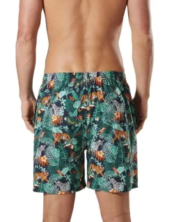 Dark Jungle Bamboo Woven Sleep Short In Navy -Men Clothing Store 921241450 4 720x928