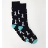 1 Pair French Bulldog Crew Length Socks In Navy -Men Clothing Store 922015180 1 720x928