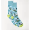 1 Pair Bad Ass Crew Length Socks In Blue -Men Clothing Store 922015540 1 720x928
