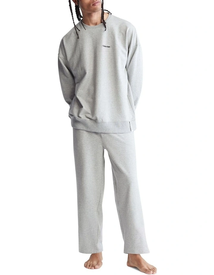 Calvin Klein Modern Cotton Lounge Top In Grey Marle 5 Calvin Klein Modern Cotton Lounge Top In Grey Marle - Image 3