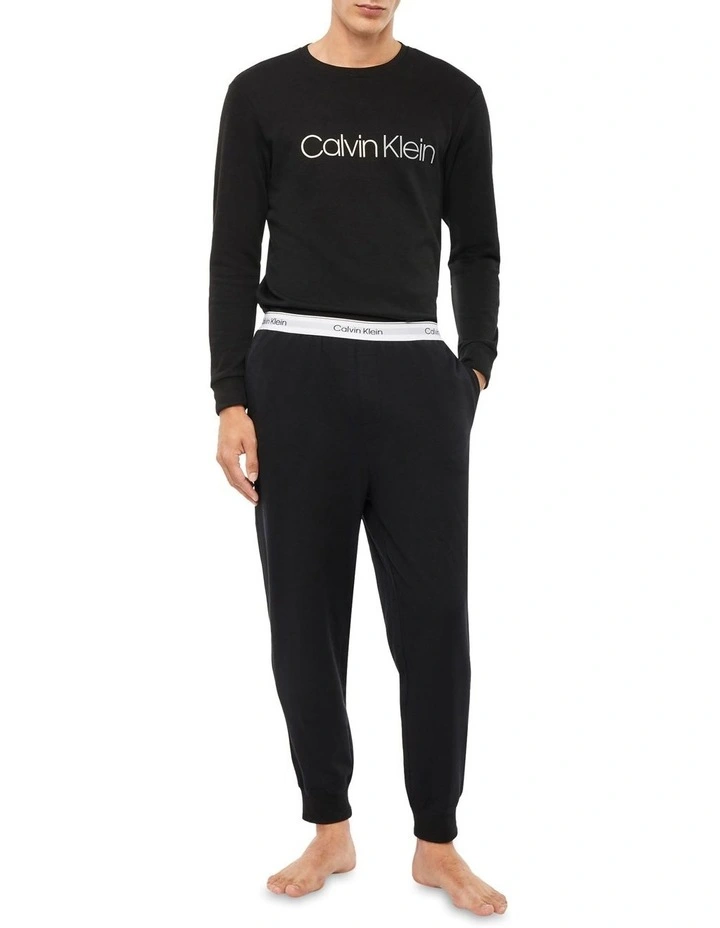 Calvin Klein Modern Cotton Lounge Jogger In Black 3 Calvin Klein Modern Cotton Lounge Jogger In Black
