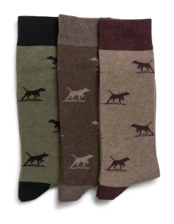 Dogs-A-Plenty Socks In Multi 3 Pack