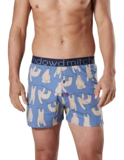 Men's Slow Sloths Loose Fit Knit Boxer Short In Blue/Multi 9 Men's Slow Sloths Loose Fit Knit Boxer Short In Blue/Multi -Men Clothing Store 924135490 4 720x928