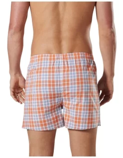 Men's Leroy Check Cotton Stretch Boxer Short In Red -Men Clothing Store 924135670 4 720x928