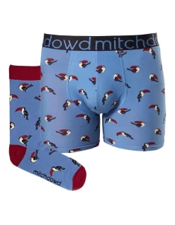 Toucan Underwear & Sock Gift Pack In Blue