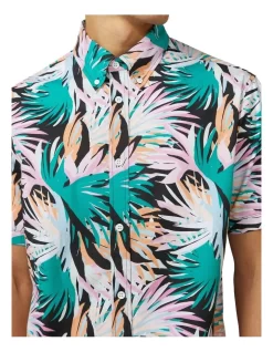 Ben Sherman Summer Foliage Short Sleeve Mod Shirt In Black -Men Clothing Store 928395550 3 720x928
