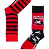 Essendon Heritage Stripe 2 Pack Cotton Socks In Red/Black -Men Clothing Store 928577980 1 720x928
