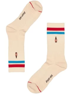 Melbourne Bitter Sneaker Socks 2 Pack In Cream/Black -Men Clothing Store 928581310 3 720x928
