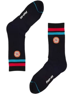 Melbourne Bitter Sneaker Socks 2 Pack In Cream/Black -Men Clothing Store 928581310 4 720x928