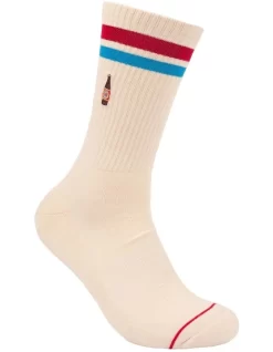 Melbourne Bitter Sneaker Socks 2 Pack In Cream/Black -Men Clothing Store 928581310 6 720x928