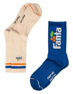 Fanta Sneaker Socks 2 Pack In Multi