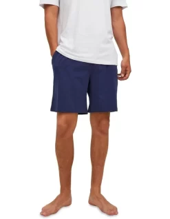 Jack & Jones Basic Sleep Shorts In Maritime Blue