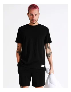 Jack & Jones Basic Short Sleeve Tee And Shorts Set In Black -Men Clothing Store 928631890 3 720x928