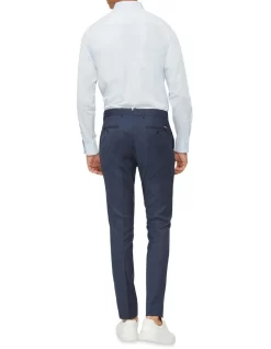 Calvin Klein Nevertuck Long Sleeve Plain Poplin Shirt In Sky -Men Clothing Store 928886140 3 720x928