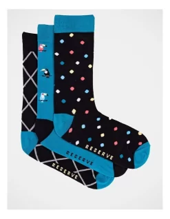 3 Pack Bamboo Fashion Socks Toucans In Green