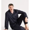 Long Sleeve Poplin Softwash Pj Set In Classic Neat Navy -Men Clothing Store 932970880 1 720x928