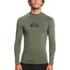 Quiksilver All Time Long Sleeve Upf 50 Rash Vest In Thyme -Men Clothing Store 933863590 1 720x928