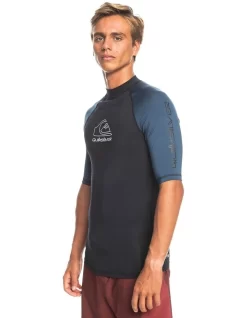 Quiksilver On Tour Rashguard In Insignia Blue -Men Clothing Store 933863680 3 1 720x928