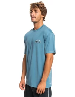 Quiksilver Mix Short Sleeve Surf T-Shirt In Blue -Men Clothing Store 933863950 3 720x928