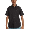 Quiksilver Spaced Out Short Sleeve Shirt In Tarmac -Men Clothing Store 933867370 1 720x928