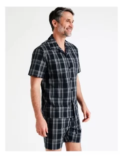 Short Sleeve Softwash Poplin PJ Set In Beach Check -Men Clothing Store 934046920 4 720x928