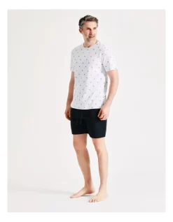 Soft Wash Knit Set Palm Trees In Grey Marle