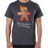 STAR WARS Men's Tis The Season Christmas T-shirt In Charcoal -Men Clothing Store 934991200 1 720x928