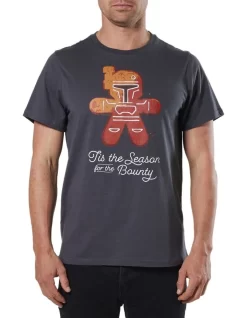 STAR WARS Men's Tis The Season Christmas T-shirt In Charcoal