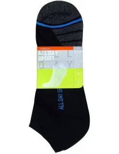 All Day Sport Low Cut Socks 3-Pack In Black