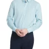 Samos Slim Stretch Shirt In White/Blue -Men Clothing Store 939597940 1 720x928