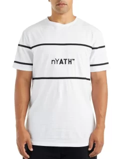 Skyline Contrast Piping T-shirt In White