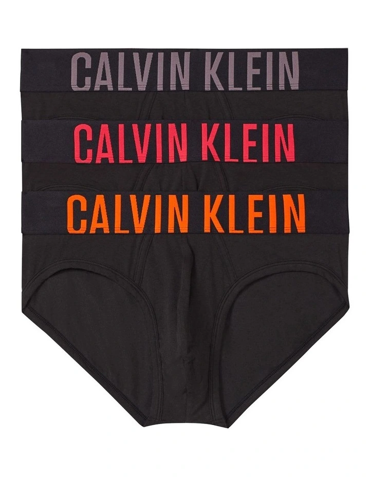 Calvin Klein Intense Power Cotton Briefs 3 Pack In Black Multi 3 Calvin Klein Intense Power Cotton Briefs 3 Pack In Black Multi