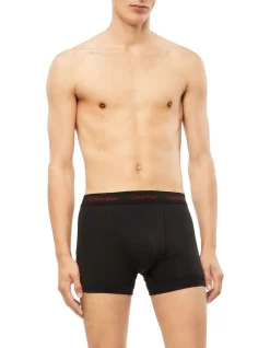 Calvin Klein Cotton Stretch Trunks 3 Pack In Black 10 Calvin Klein Cotton Stretch Trunks 3 Pack In Black -Men Clothing Store 942250690 4 720x928