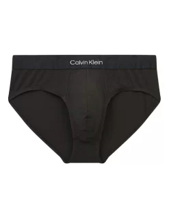 Calvin Klein Embossed Icon Cotton Hip Brief In Black -Men Clothing Store 942251050 4 720x928