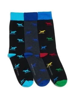 Dogs-A-Plenty Socks 3 Pack In Multi