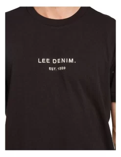 Lee Classic Embroidery Tee In Black -Men Clothing Store 945668350 4 720x928