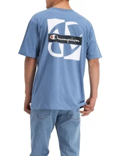 Champion Rochester Graphic Tee In Blue -Men Clothing Store 946391500 3 720x928