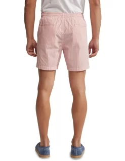 Oxford Toby Striped Shorts In Red -Men Clothing Store 948100600 3 720x928