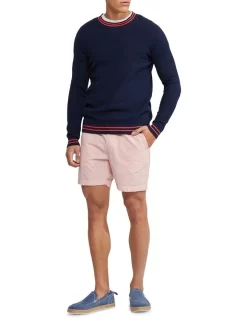 Oxford Toby Striped Shorts In Red -Men Clothing Store 948100600 5 720x928