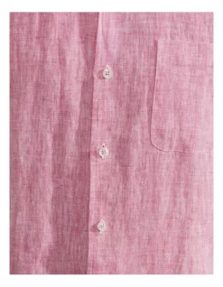 Oxford Holloway Pure Linen Shirt In Pink -Men Clothing Store 948738610 6 720x928