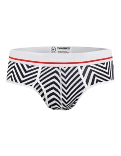 Bamboo Underwear Brief Patriot In White