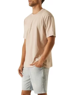 Minimal Logo Tee In Beige -Men Clothing Store 950262490 3 720x928